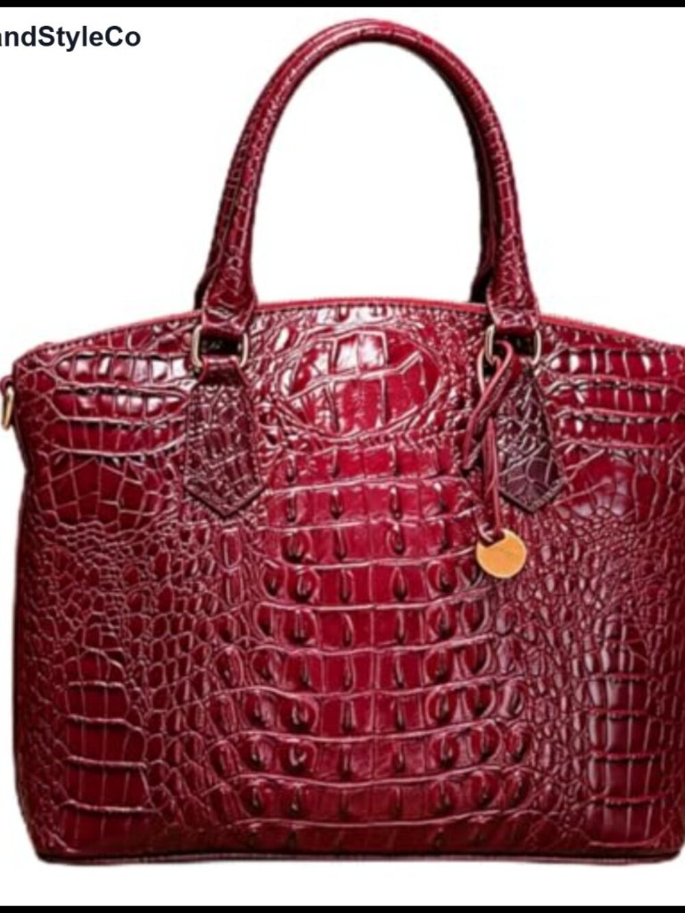 Crocodile Pattern PU Leather Tote Satchel Top Handle Shoulder Bag